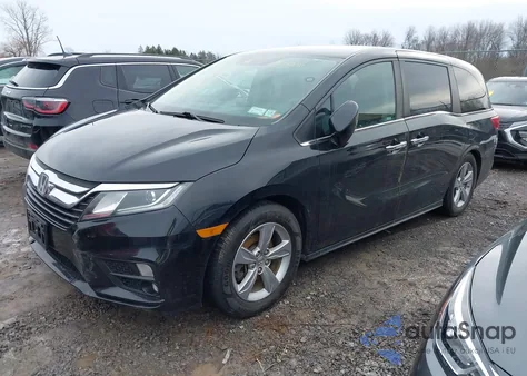 2019 Honda Odyssey Ex z USA, uszkodzony, nr VIN 5FNRL6H53KB019373